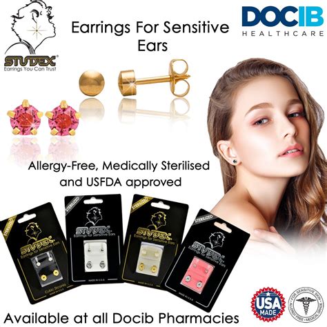 clear earrings chemist warehouse|studex earrings for sensitive ears.